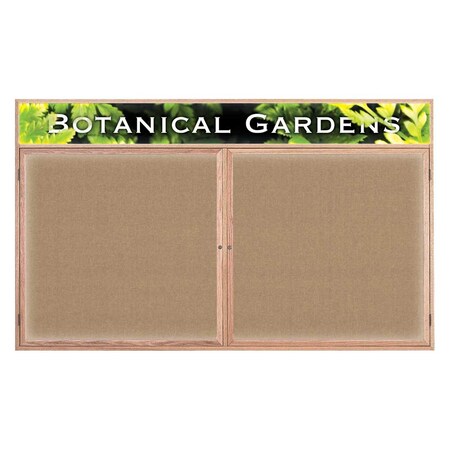 United Visual Products Open Faced Traditional Rounded Corkboard UV641ARC-GOLD-FORBO